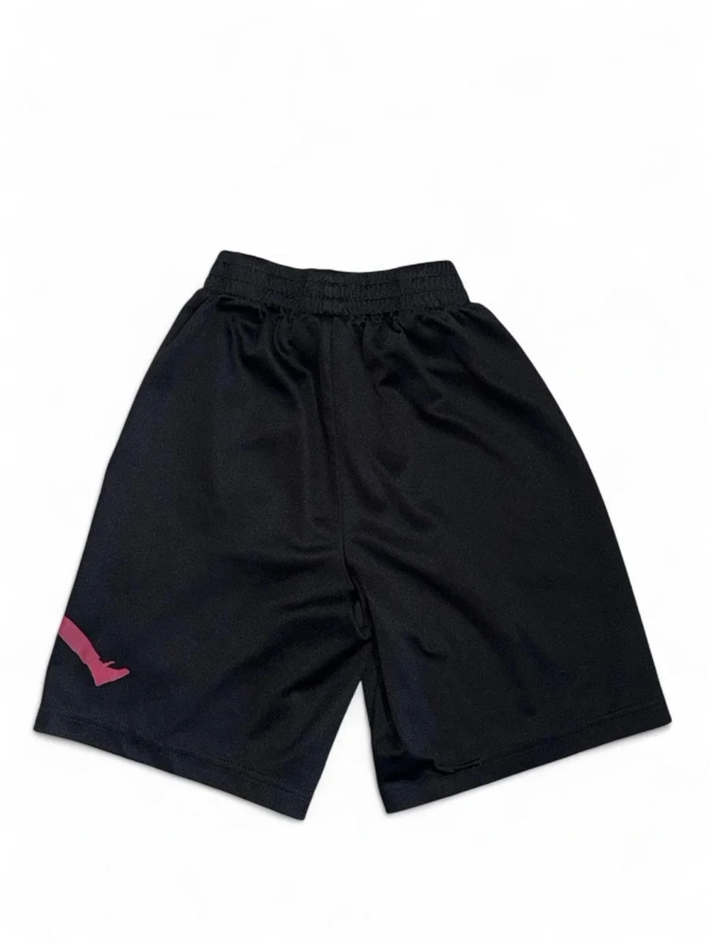 Jordan Black Shorts with Pink Jumpman Graphic